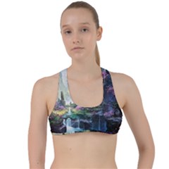 Fantastic World Fantasy Painting Criss Cross Racerback Sports Bra by Ket1n9