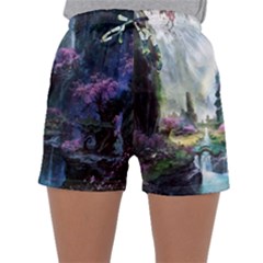 Fantastic World Fantasy Painting Sleepwear Shorts by Ket1n9