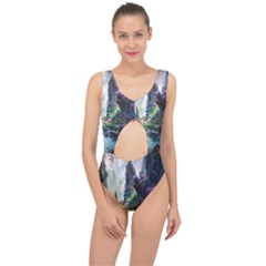 Fantastic World Fantasy Painting Center Cut Out Swimsuit by Ket1n9