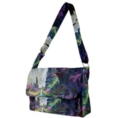 Fantastic World Fantasy Painting Full Print Messenger Bag (s) by Ket1n9