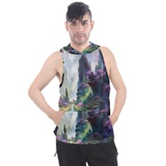 Fantastic World Fantasy Painting Men s Sleeveless Hoodie by Ket1n9