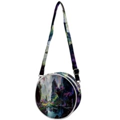 Fantastic World Fantasy Painting Crossbody Circle Bag by Ket1n9