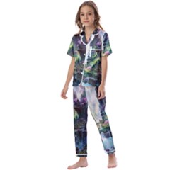 Fantastic World Fantasy Painting Kids  Satin Short Sleeve Pajamas Set by Ket1n9