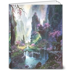 Fantastic World Fantasy Painting 8  X 10  Softcover Notebook by Ket1n9