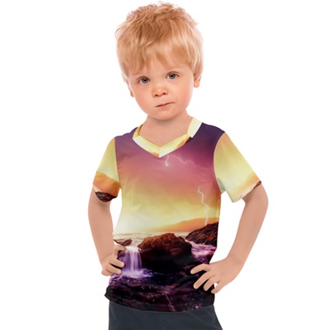 California Sea Ocean Pacific Kids  Sports T-shirt by Ket1n9