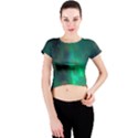 Northern-lights-plasma-sky Crew Neck Crop Top View1