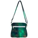 Northern-lights-plasma-sky Zipper Messenger Bag View3