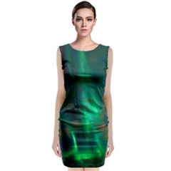 Northern-lights-plasma-sky Classic Sleeveless Midi Dress