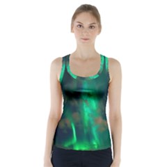 Northern-lights-plasma-sky Racer Back Sports Top by Ket1n9