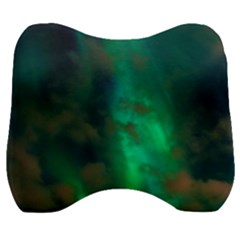 Northern-lights-plasma-sky Velour Head Support Cushion by Ket1n9