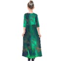 Northern-lights-plasma-sky Kids  Quarter Sleeve Maxi Dress View2