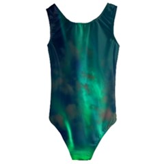 Northern-lights-plasma-sky Kids  Cut-out Back One Piece Swimsuit by Ket1n9