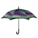 Aurora Stars Sky Mountains Snow Aurora Borealis Hook Handle Umbrellas (Small) View3