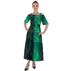 Northern-lights-plasma-sky Shoulder Straps Boho Maxi Dress  by Ket1n9