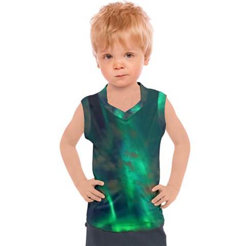 Northern-lights-plasma-sky Kids  Sport Tank Top by Ket1n9