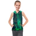 Northern-lights-plasma-sky Kids  Sleeveless Hoodie View1