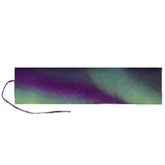 Aurora Stars Sky Mountains Snow Aurora Borealis Roll Up Canvas Pencil Holder (l) by Ket1n9