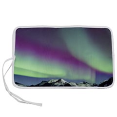 Aurora Stars Sky Mountains Snow Aurora Borealis Pen Storage Case (s) by Ket1n9