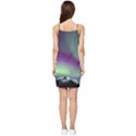 Aurora Stars Sky Mountains Snow Aurora Borealis Summer Tie Front Dress View2