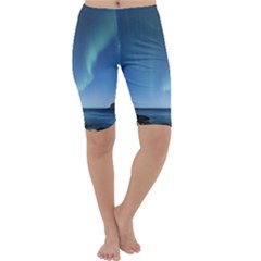 Aurora Borealis Lofoten Norway Cropped Leggings  by Ket1n9