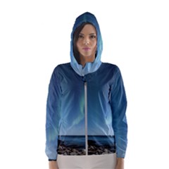 Aurora Borealis Lofoten Norway Women s Hooded Windbreaker by Ket1n9