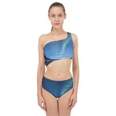 Aurora Borealis Lofoten Norway Spliced Up Two Piece Swimsuit by Ket1n9