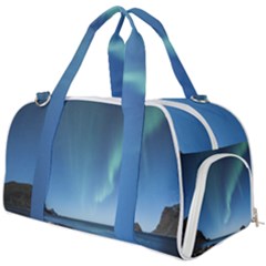 Aurora Borealis Lofoten Norway Burner Gym Duffel Bag by Ket1n9