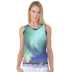 Aurora Borealis Alaska Space Women s Basketball Tank Top by Ket1n9