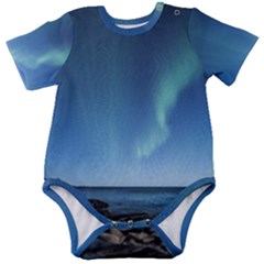 Aurora Borealis Lofoten Norway Baby Short Sleeve Bodysuit by Ket1n9