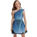 Aurora Borealis Lofoten Norway Kids  One Shoulder Party Dress View1