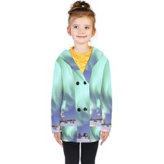 Aurora Borealis Alaska Space Kids  Double Breasted Button Coat by Ket1n9