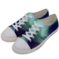 Aurora Borealis Alaska Space Women s Low Top Canvas Sneakers by Ket1n9