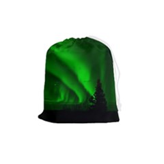 Aurora Borealis Northern Lights Drawstring Pouch (medium) by Ket1n9