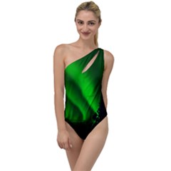 Aurora Borealis Northern Lights To One Side Swimsuit by Ket1n9