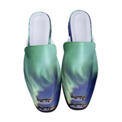 Aurora Borealis Alaska Space Women s Classic Backless Heels by Ket1n9