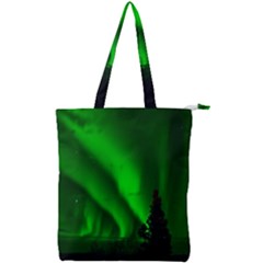 Aurora Borealis Northern Lights Double Zip Up Tote Bag by Ket1n9