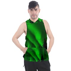 Aurora Borealis Northern Lights Men s Sleeveless Hoodie by Ket1n9