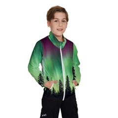 Aurora Borealis Northern Lights Kids  Windbreaker by Ket1n9