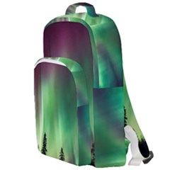 Aurora Borealis Northern Lights Double Compartment Backpack by Ket1n9