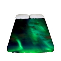 Northern Lights Plasma Sky Fitted Sheet (full/ Double Size) by Ket1n9