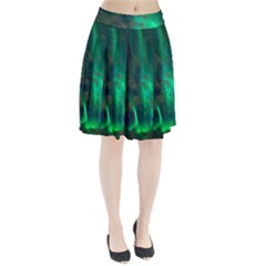 Northern Lights Plasma Sky Pleated Skirt by Ket1n9