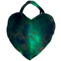 Northern Lights Plasma Sky Giant Heart Shaped Tote by Ket1n9