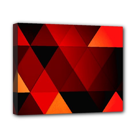 Abstract Triangle Wallpaper Canvas 10  X 8  (stretched) by Ket1n9