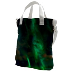 Northern Lights Plasma Sky Canvas Messenger Bag by Ket1n9