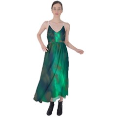 Northern Lights Plasma Sky Tie Back Maxi Dress by Ket1n9