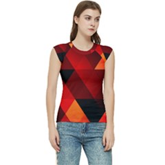 Abstract Triangle Wallpaper Women s Raglan Cap Sleeve T-shirt by Ket1n9