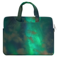 Northern Lights Plasma Sky Macbook Pro 13  Double Pocket Laptop Bag by Ket1n9