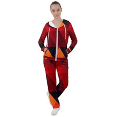 Abstract Triangle Wallpaper Women s Tracksuit by Ket1n9