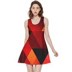 Abstract Triangle Wallpaper Inside Out Reversible Sleeveless Dress by Ket1n9