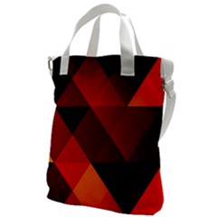 Abstract Triangle Wallpaper Canvas Messenger Bag by Ket1n9